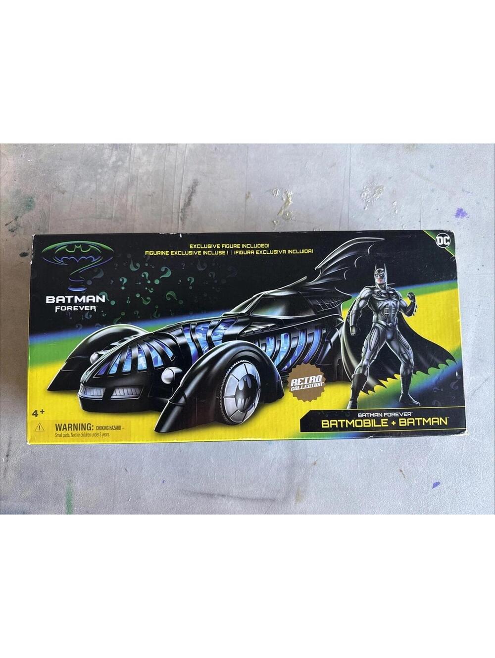 Spin Master DC Retro Batman Forever Batmobile Batman Figure Target Exclusive
